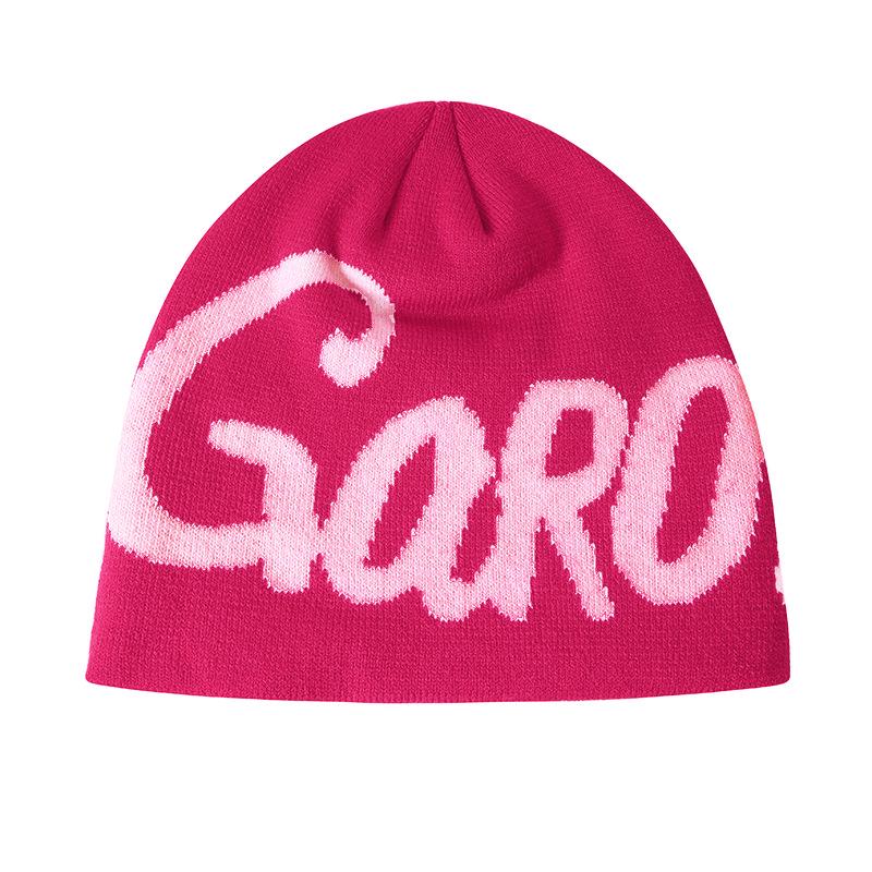 Cross-Border Street Letter Jacquard Knit Beanie - Warm, Stylish Hat for Couples