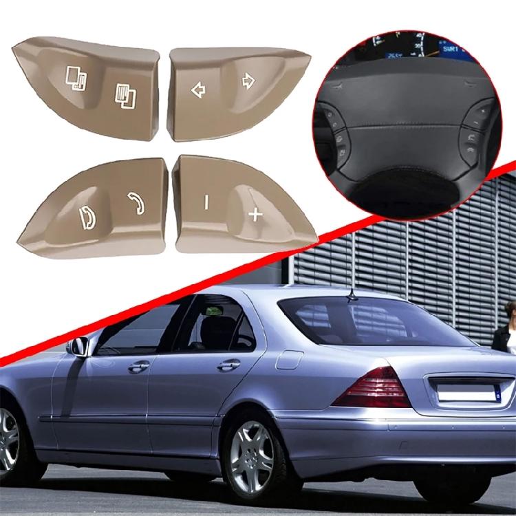 1 Pair High Compatibility Steering Wheel Function Keys Buttons Multiple Control for W215 W220 S430 S500 S600 CL500 CL600