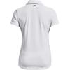 Under Armour Playoff Solid Casual Short Sleeve Polo Shirt Women Tops White 1377335-100