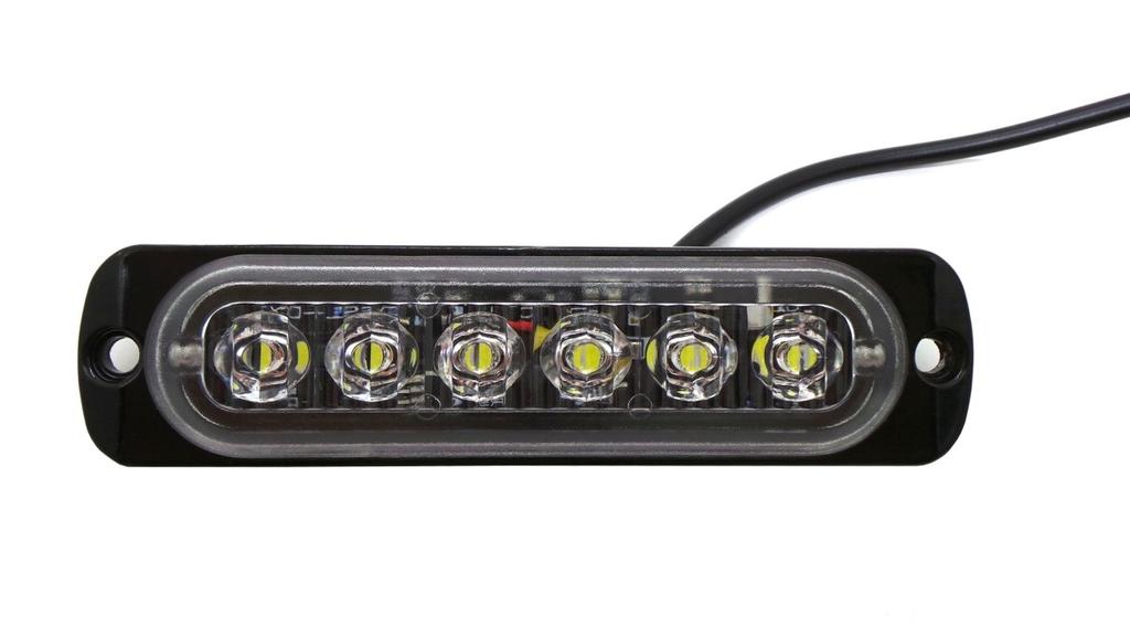 Reverse Light Lamp 6 LED 12V-24V, White, Off-Road