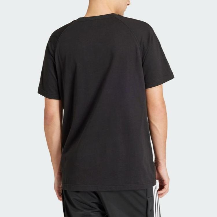 Adidas Originals Sst T-Shirt Solid Color Round Neck Short Sleeve T-Shirt Men Tops Black IR9450