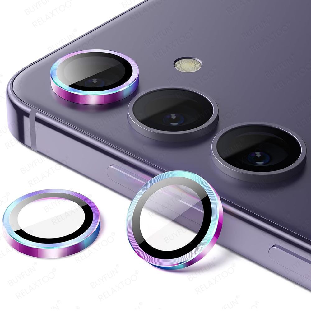 Samsang A55 Case Back  HD Camera Protector Cover For Samsung Galaxy A55 GalaxyA55 A 55 5G Rear Glass Metal Ring Lens Accessories