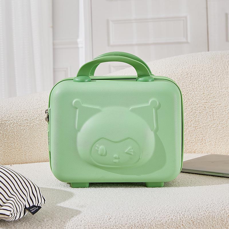 14-Zoll Cartoon Bonbonfarbe Kosmetikkoffer – Großes Fassungsvermögen, Tragbar & Niedlich, Perfekt für Frauen und Studentinnen