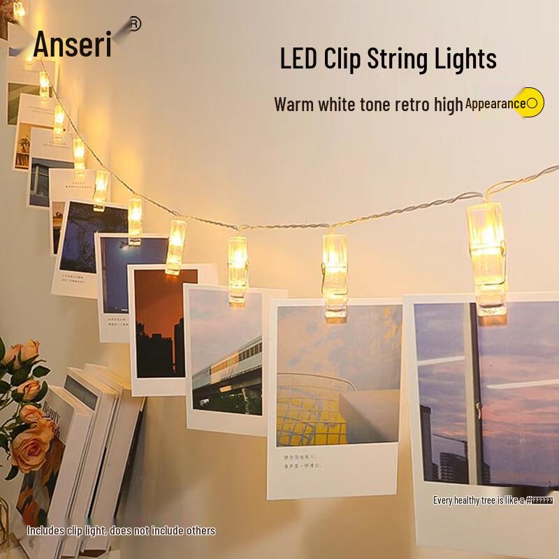 LED Photo Clip String Lights