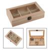 AEE2-Display Cabinet Wooden Tea Coffee Rack Storage Box Storage Box