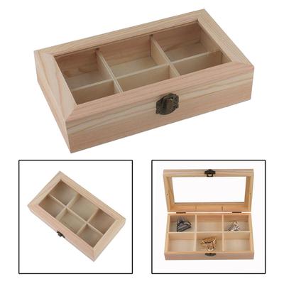 AEE2-Display Cabinet Wooden Tea Coffee Rack Storage Box Storage Box