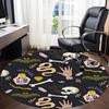 1PC Witchcraft Symbols Office Round Area Rug, Mat Suitable For Office, Under Office Chairs Bedroom Living Room Home Decor, Room Deco