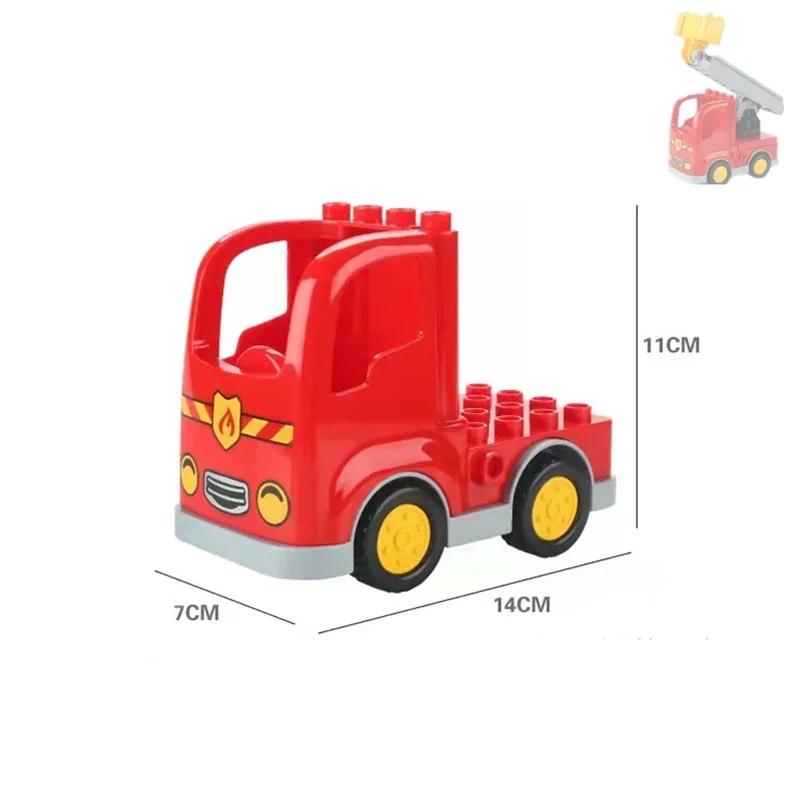 Big Building Blocks Compatible Large Bricks Road Plate Car Parking Pole Fuel Station City Traffic Kids Educational Creative Toys