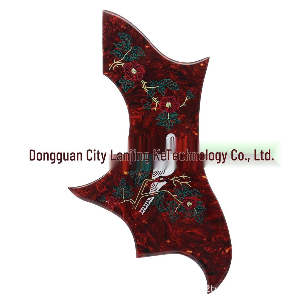DOVE Pickguard de Guitarra Engrosado, 40-42" Color Paloma Irregular Cubierta Antiarañazos