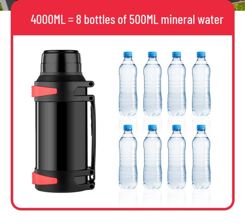 316 Stainless Steel Large Capacity Thermos Flask for Outdoor, Construction, Home Use - Portable Hot Water Bottle for Men and Women