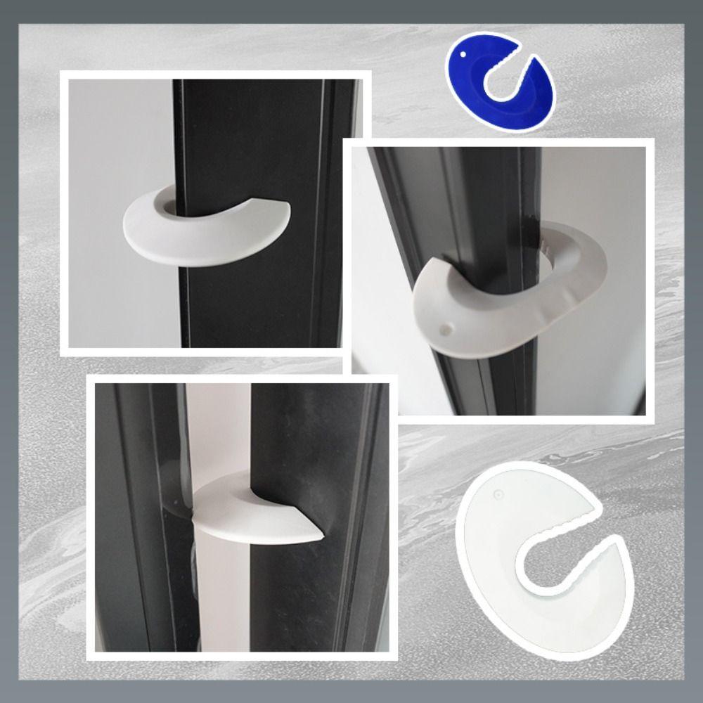 Anti-slip Strips Child Safety Door Stopper C-shaped Design Finger Pinch Guard  Bedroom