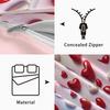 Temu Brushed Red Heart Bedding Set - Duvet Cover & Pillowcase