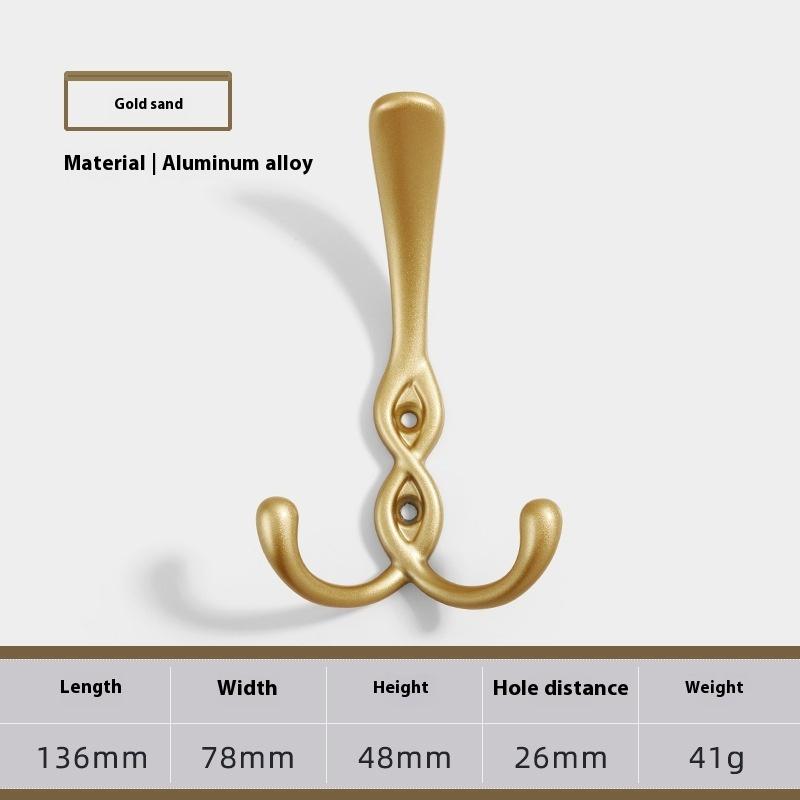 1Pcs Zinc Alloy Bronze Wall Mounted Hook Rustic Key Coat Bag Hat Hanger Robe Hooks Hanging Kitchen Bathroom Room Coat Rack Hooks