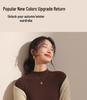 Women's Black Fleece-Lined Half-High Neck Base Layer Knit Top - Thickened Long Sleeve for Autumn/Winter 2026