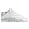Air Jordan 13 Retro Low 'Pure Money' (Unisex) White / Metallic Silver / Pure Platinum Vintage Basketball Shoes 310810 100