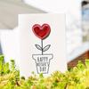 4pcs Mother's Day Card with Leather 3D Heart Design - A Unique and Elegant Gift for Mom