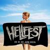 Famoso Festival Musicale H-Hellfest Coperta in Microfibra Asciugatura Rapida Teli da Spiaggia Stampa Oversize Coperta Asciugamano Super Assorbente