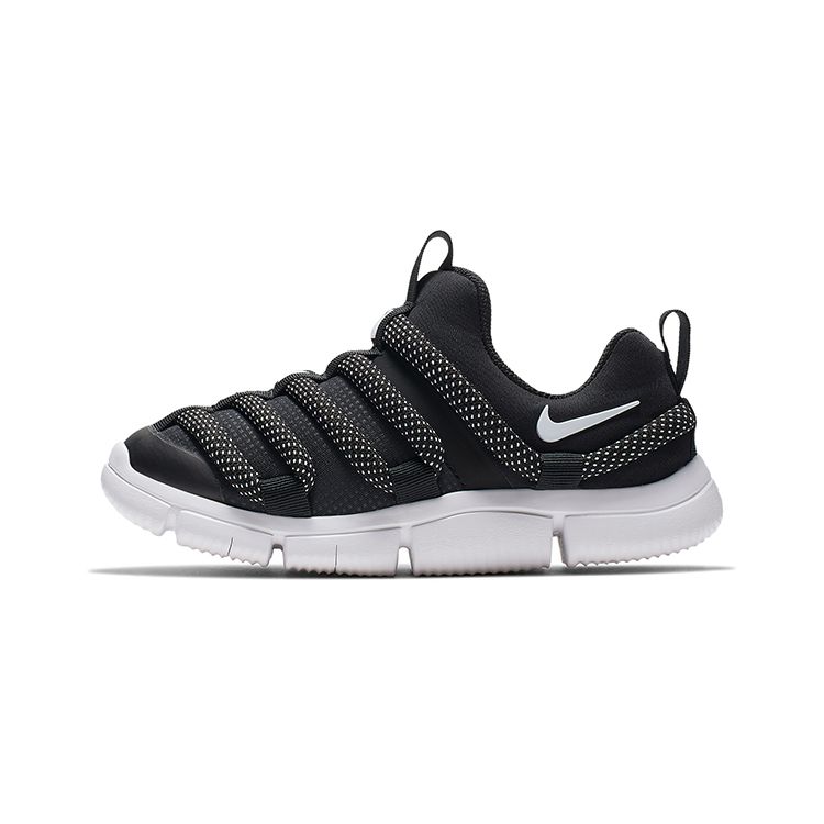 Nike Novice Non-Slip Shock Absorbing Low-Top Sports Casual Shoes Kids Sneakers Black White AQ9661-001
