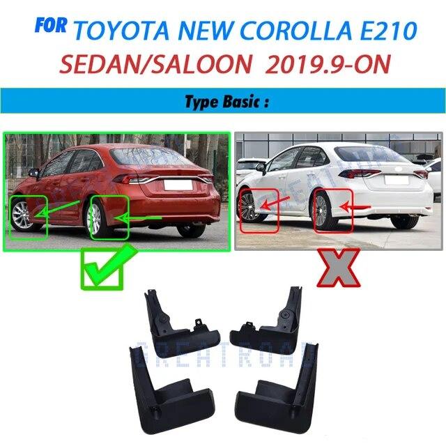 Set For Toyota Corolla E210 Touring Sports Estate    Front Rear Car Mud Flaps Splash Guards Mudguards Accessories