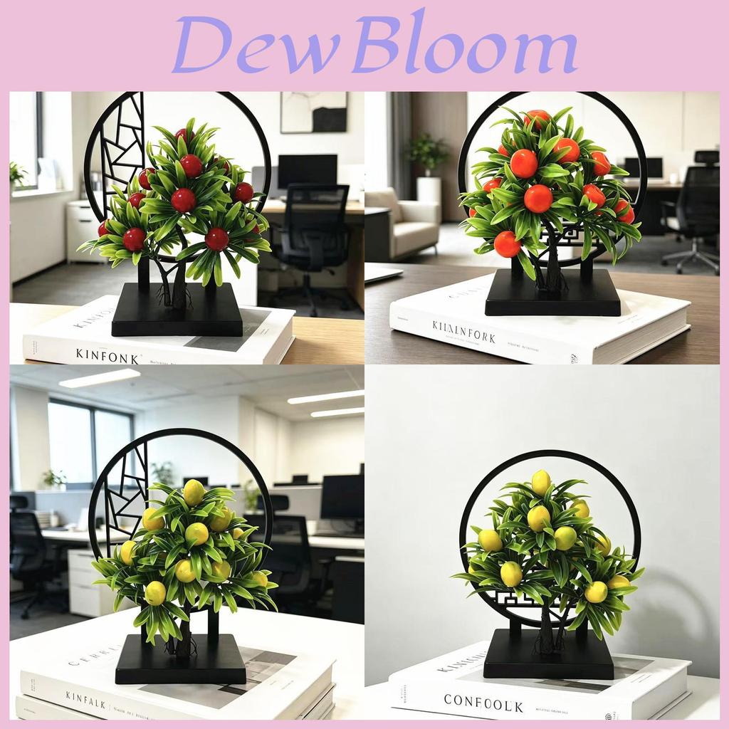 Fruits Tree Artificial Bonsai Plant For Home Decor Gift For Housewarming