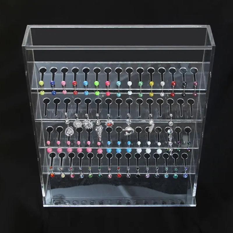 Acryl Transparent Schmuckständer Klar Mehrschichtige Ohrringe Halsketten Aufbewahrungspanel Zubehör Organizer