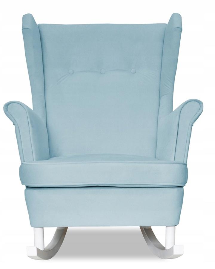 ARI Rocking Chair, Scandinavian, Family Meble, Pastel Blue