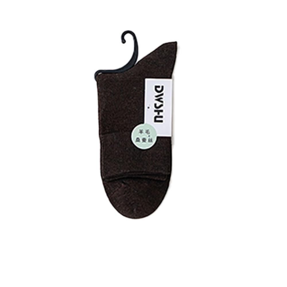 

Теплые мужские носки из шелковой шерсти тутового шелкопряда, тонкие бесшовные носки средней длины, мужские деловые носки с защитой от запаха для осени и зимы 1 pair кофейный