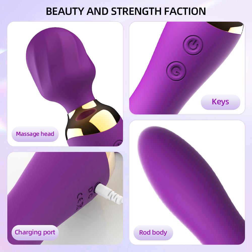 12 Speeds Powerful Dildo Vibrator Female AV Massager Wand G Spot Clitoris for Women Stimulator Adult Sex Toys Masturbator