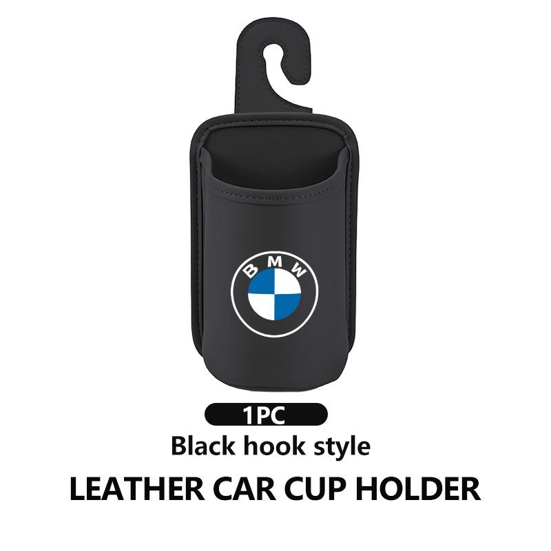 Leather Car Door Water Cup Holder Hang Drink Storage Box For BMW M Performance Alpina M3 M5 M6 X1 X3 X4 X5 G20 VVB1