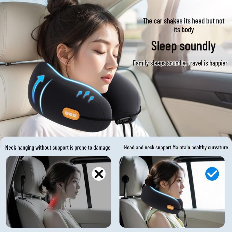Natural Latex U-Shaped Travel Neck Pillow
