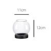 Glass Candlesticks Transparent Round Tealight Retro Candle Holder  Dinner Table Decoration