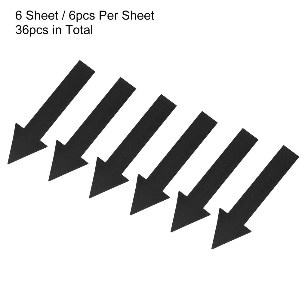 4/6/10Sheet Arrow Sticker Directional Sign PVC Self-Adhesive Label Stickers Removable Floor Decal for Floor Wall Marking 6Colors