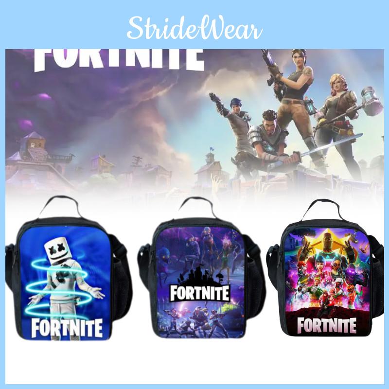 Fortnite Stylish 3d Digital Printed Lunch Bag For Men Ideal For Casual Travel