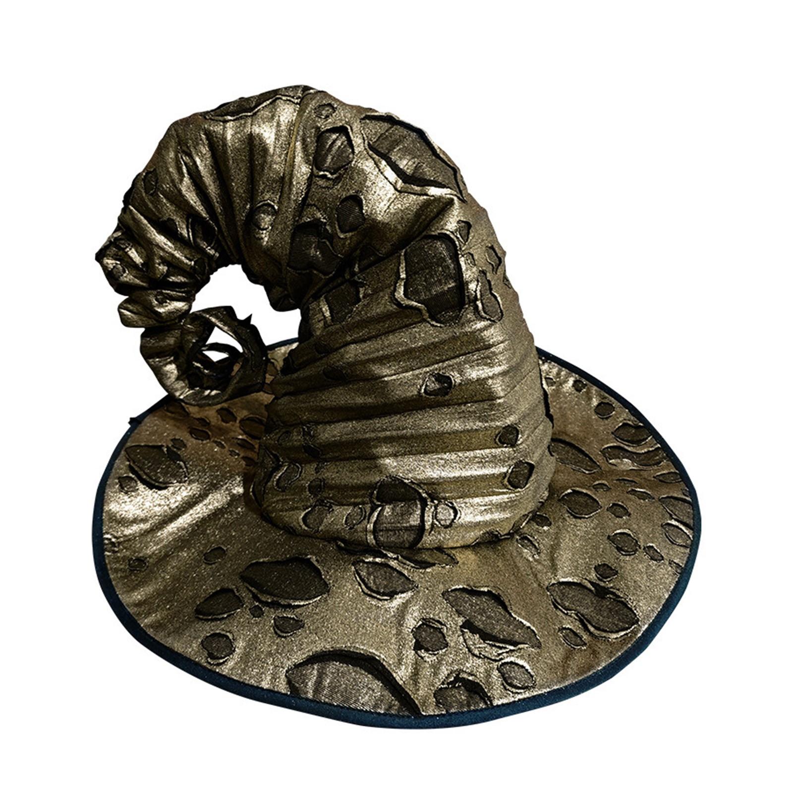 

Костюмы для Хэллоуинской вечеринки - Шляпы ведьм, Таинственные украшения, Шляпы ведьм для украшений на Хэллоуин One Size золотой