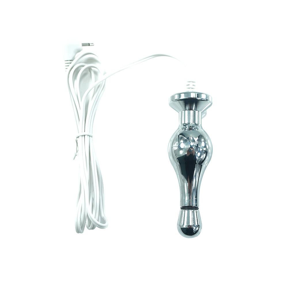 Metal Electric Shock Therapy Anal and Vaginal Plug Back Court Bolt Butt Plug Adult Sexual Health Sex Toys