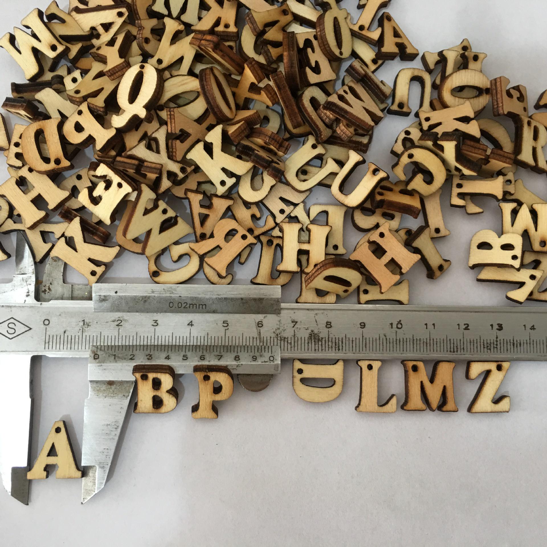 Eco-Friendly DIY Wooden Alphabet Puzzle - 100 Pieces 100 Pieces per Pack