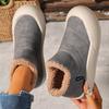 Order A Size Up Women's Winter Snow Boots with Thick Sole Shoes Cold Weather Indoor/Outdoor Warm Ankle Boots Winter Boots