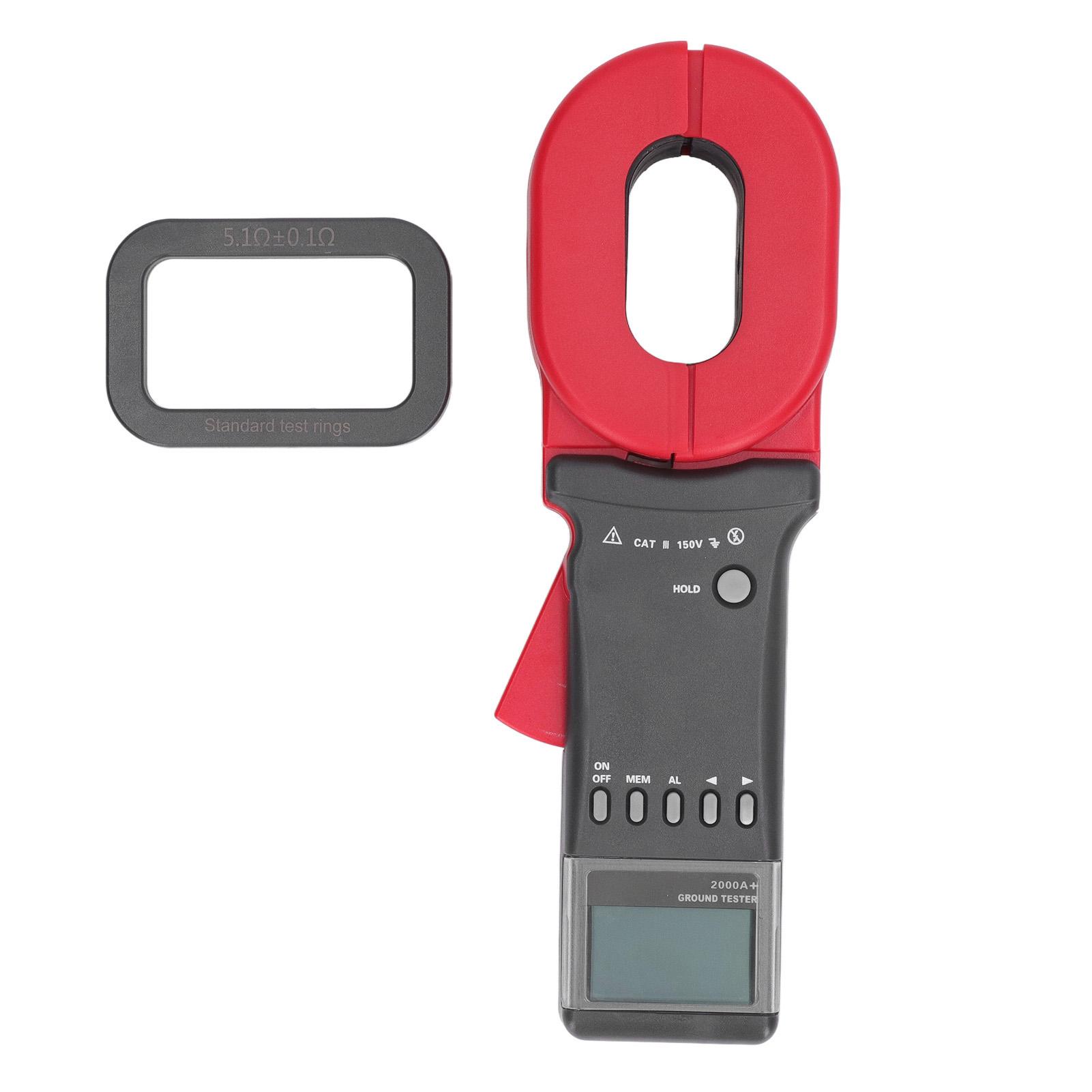 

Clamp Resistance Meter High Accuracy Digital Ground Earth Resistance Tester 0.01 Ohm ‑200 Ohm ETCR2000A+