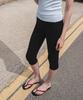 108Paundeu Soft Lace Biker Leggings_Black