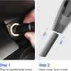 12V Rechargeable Car Vacuum - Portable Handheld Cleaner with Washable Filter