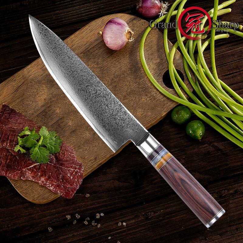 Set di 5 coltelli giapponesi vg10 Damasco Coltelli da cucina Chef Nakiri Santoku Coltello multiuso per affettare