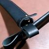 3.5cm Inner Width Top Layer Cow Leather Straight Knife Sheath Fixed Blade Scabbard Cover Storage Bag with Buckle Pants