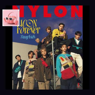 NYLON JAPAN leden 2023 vydání STRAY KIDS NA OBÁLCE JAPONSKÝ MAGAZÍN POUŽITÝ