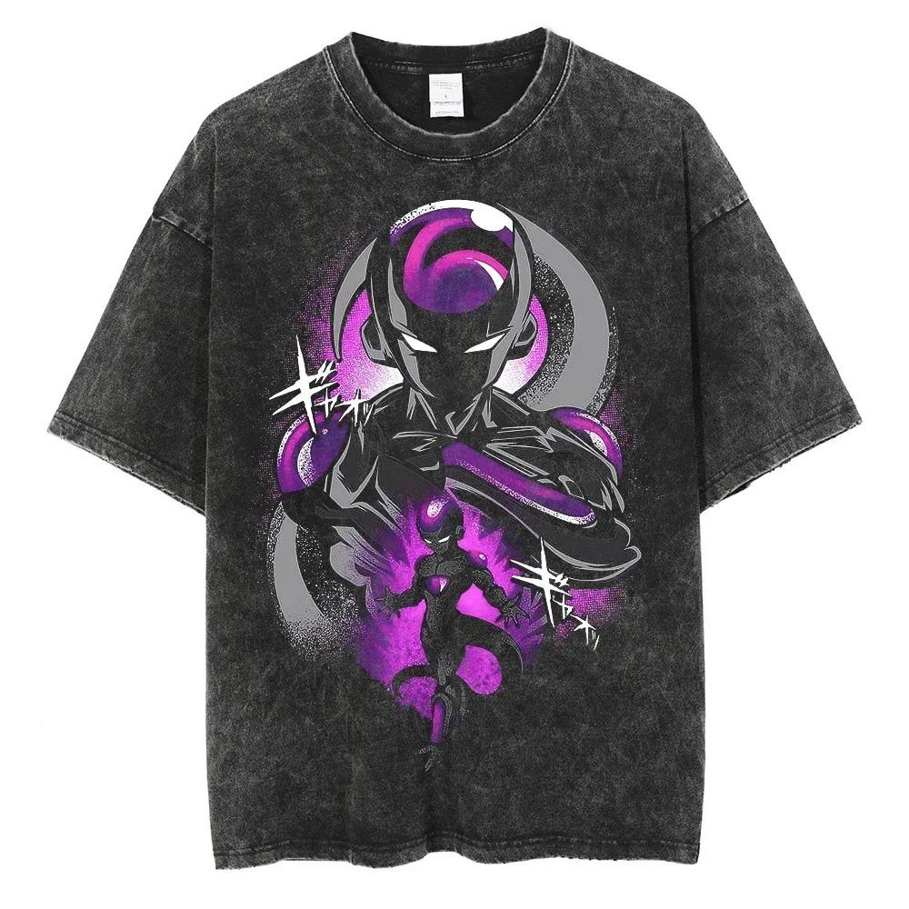 

Dragon Ball Z Gohan Super Saiyan 2 Vintage Washed Oversized T-Shirt | Unisex Anime Streetwear Tee XXXL різнокольоровий