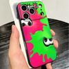 S-Splatoons Game Soft Phone Case for iPhone 16 16E 17 Air 15 Pro Max 14 Plus 13 Mini 11 12 7 Black Cover Back Shell