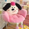 Cute cartoon seat cushion with half surround waist protection dormitory office backrest cushion children's winter thick cushion