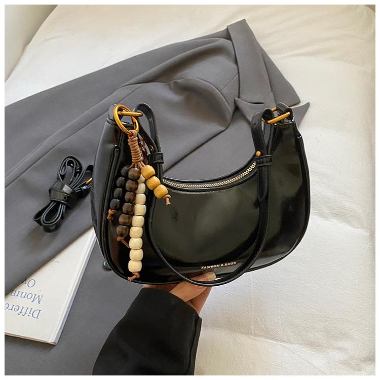 Handtasche im französischen Stil Damentasche Achseltasche Schlicht und stilvoll Pendler-Umhängetasche