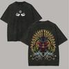 Hashirama T Shirt Naruto Men Acid Wash Back Print Sage Mode Anime Graphic Cotton Streetwear First Hokage Vintage Bootleg Tee