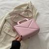 Borsa Piccola Quadrata Nuova Primavera Semplice e alla Moda di Alto Valore alla Moda Monocolore Grande Capacità Portatile a Mano a Spalla Crossbody
