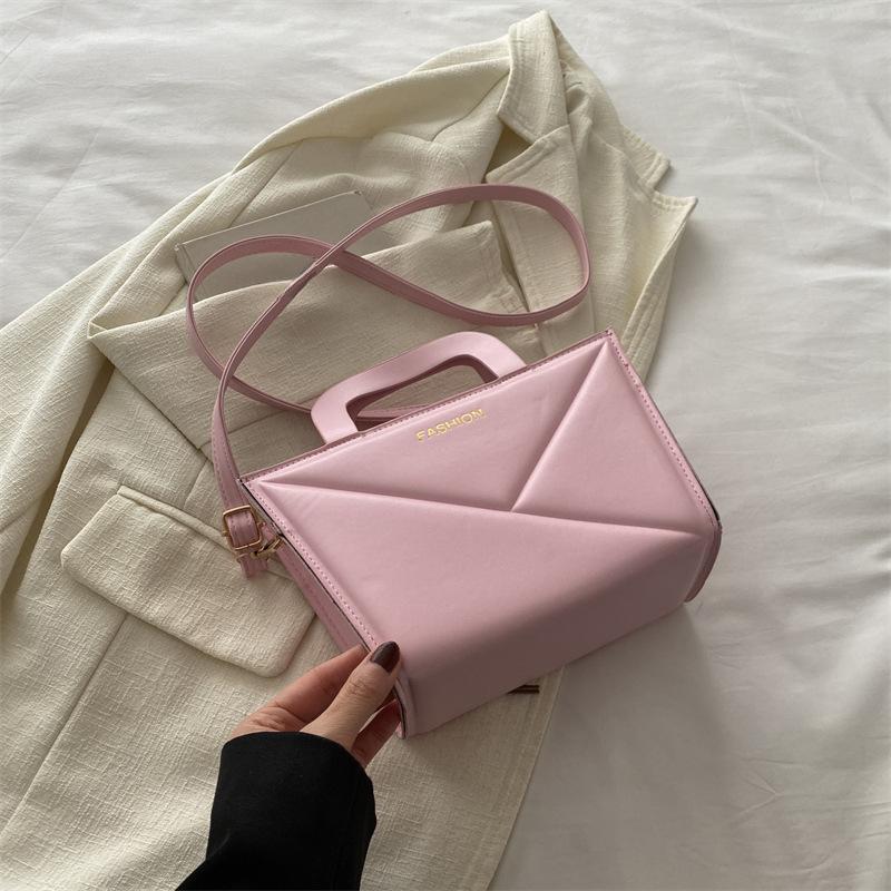 Borsa Piccola Quadrata Nuova Primavera Semplice e alla Moda di Alto Valore alla Moda Monocolore Grande Capacità Portatile a Mano a Spalla Crossbody